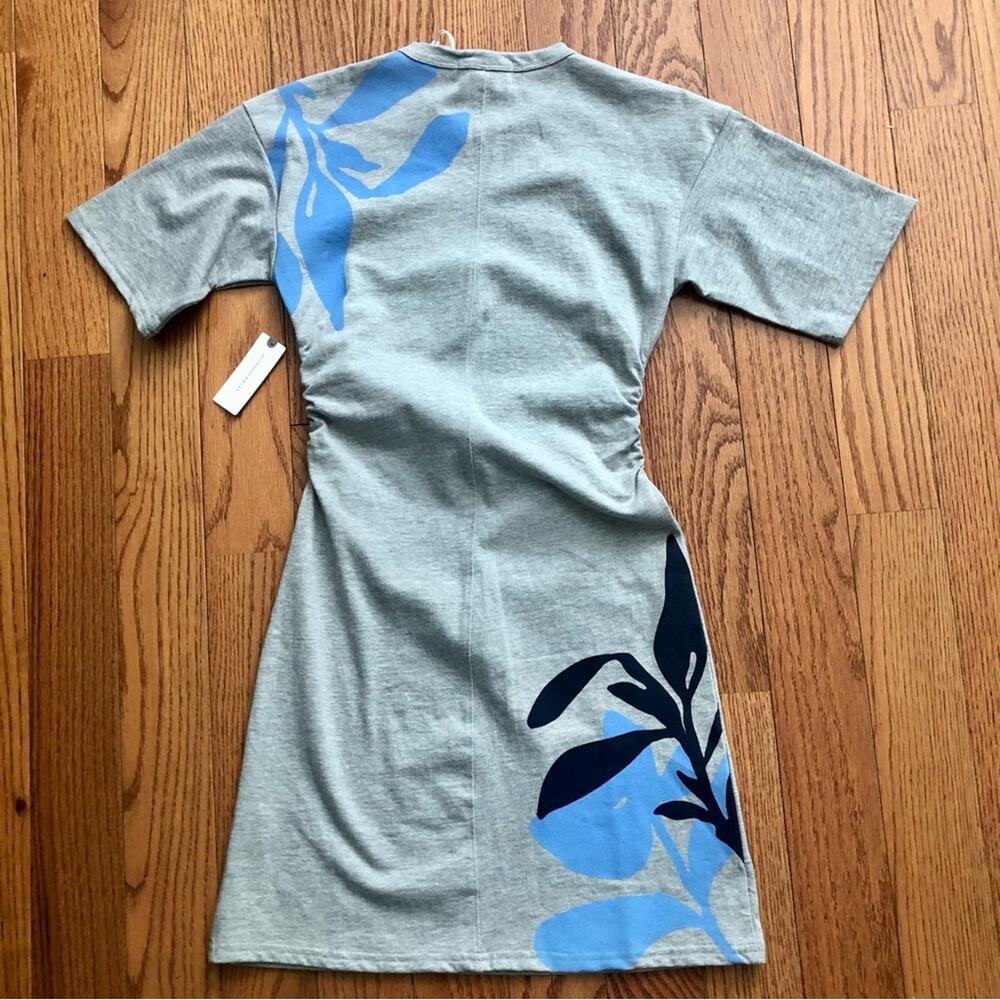 Anthropologie Daily Practice Gray Floral Mini
T-Shirt Dress Women’s Size XS NWT - Picture 11 of 12